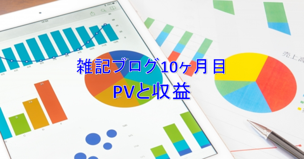 雑記ブログ開設10ヶ月目PV（アクセス数）と収益